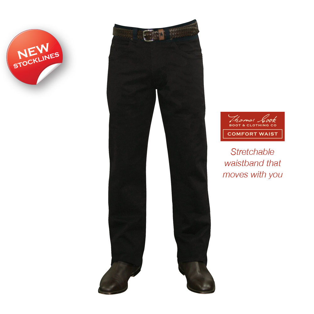 Thomas Cook Men’s Stretch Moleskin Jeans Outback Whips & Leather