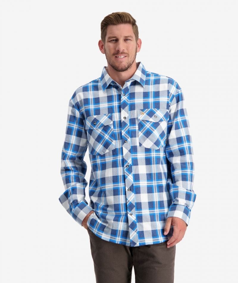Swanndri Men’s Egmont Full Button Shirt Outback Whips & Leather