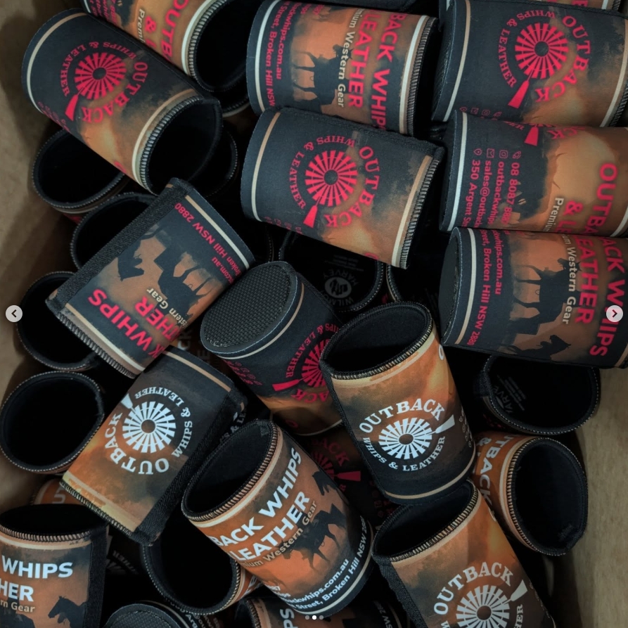 Outback Whips and Leather Stubby Cooler - Image 2