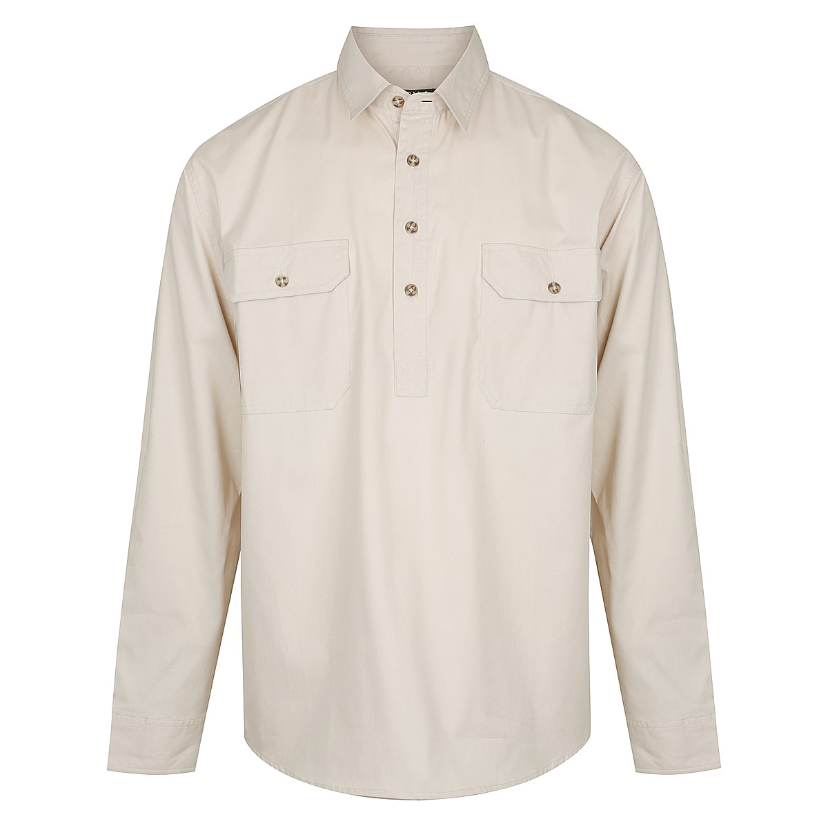 Men’s ½ Button L/S Work Shirt - Outback Whips & Leather