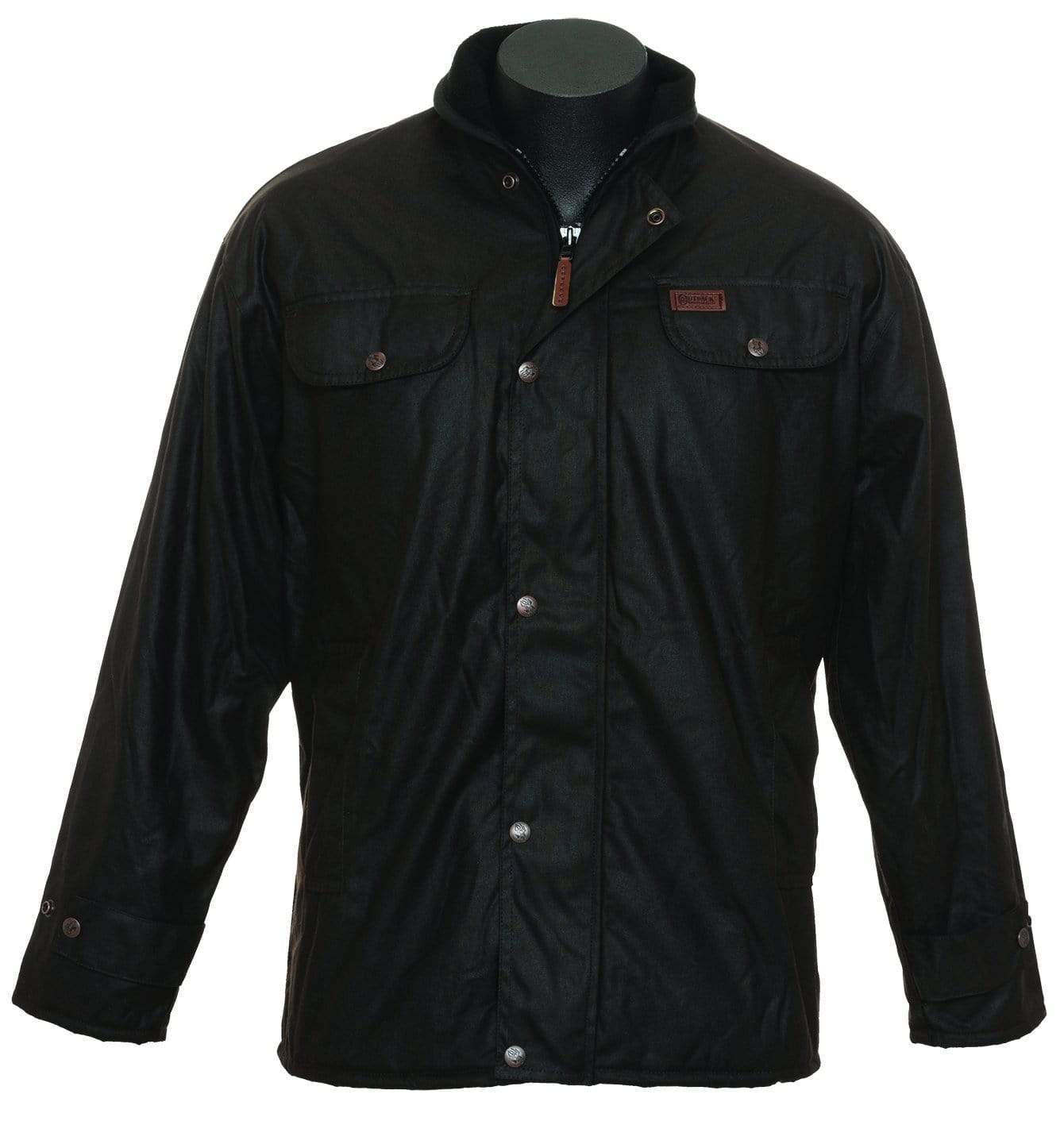 Outback Trading Mens Oilskin Jacket Outback Whips & Leather