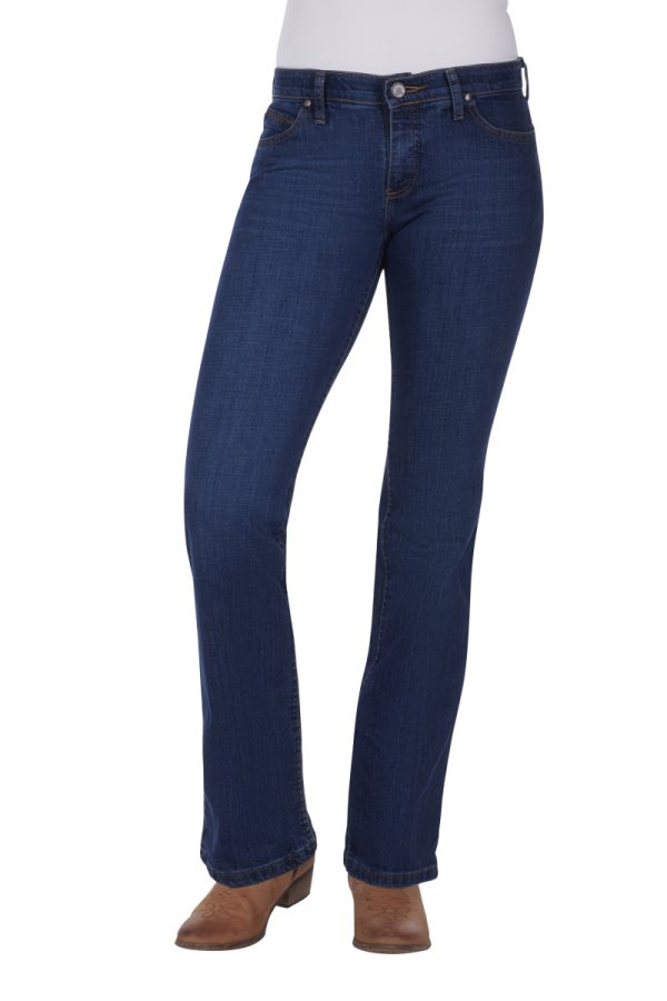 Women's Wrangler Ultimate Riding Jean-Q Baby-Tuff Buck-36 LEG - Image 2
