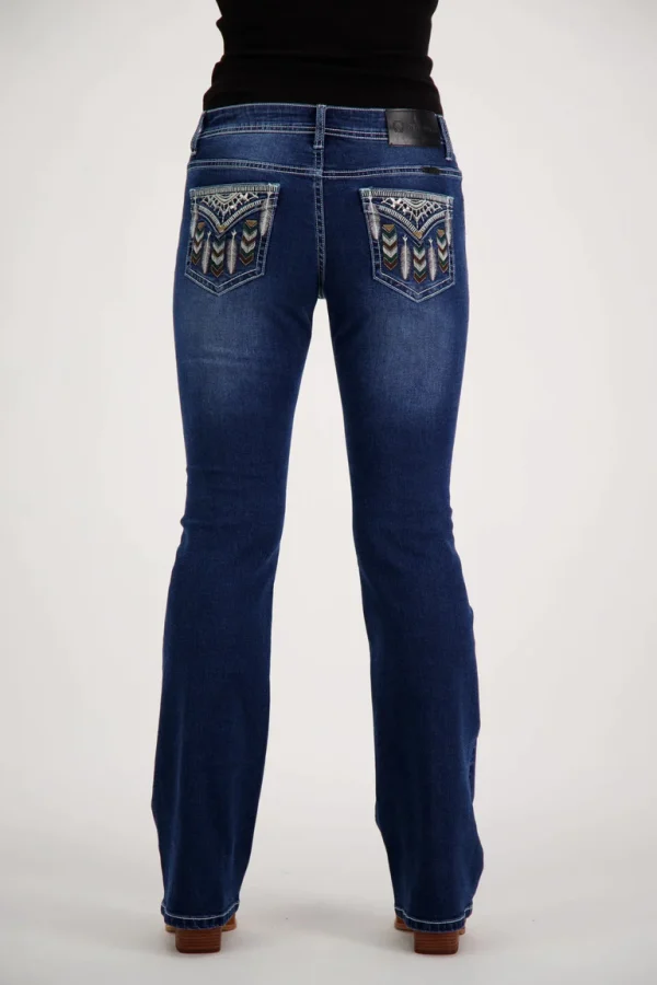 Outback Supply Co. Brandy Bootcut Premium Stretch Denim Bling Jeans 34 Leg - Image 2