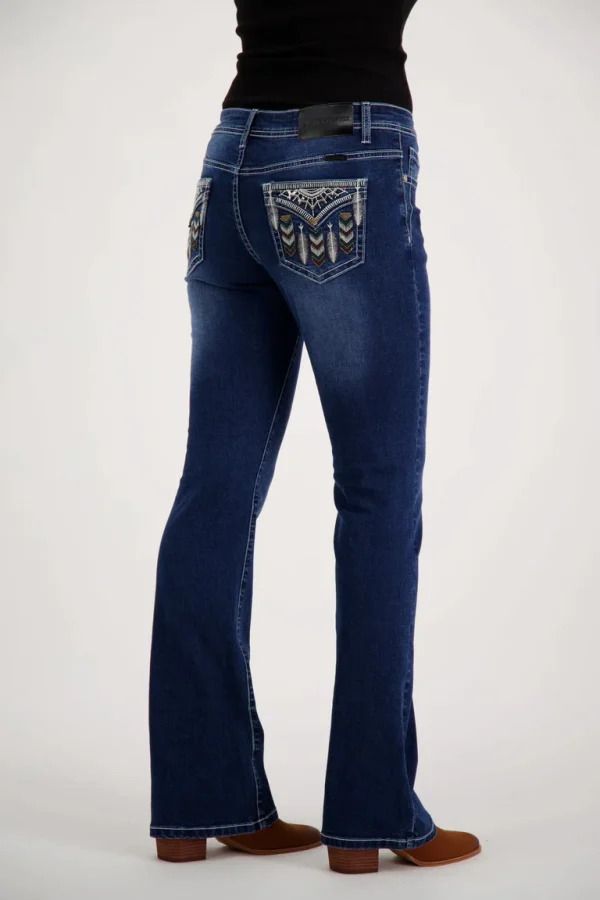 Outback Supply Co. Brandy Bootcut Premium Stretch Denim Bling Jeans 34 Leg - Image 3