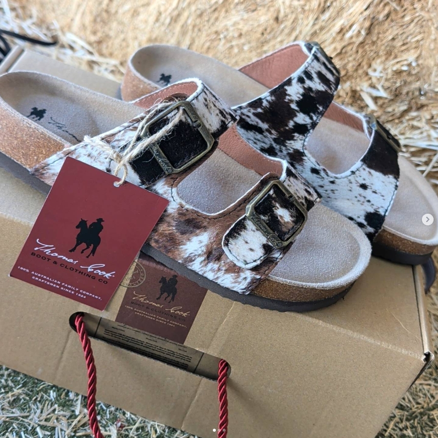 Thomas Cook Women's Trinity Buckle Sandal - Cow Pattern